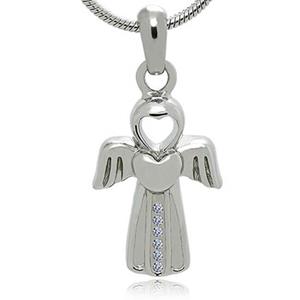 Urnwebshop Assieraad Engeltje Zirkonia, inclusief Collier