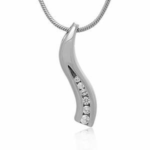 Urnwebshop Assieraad Boog Zirkonia, inclusief Collier
