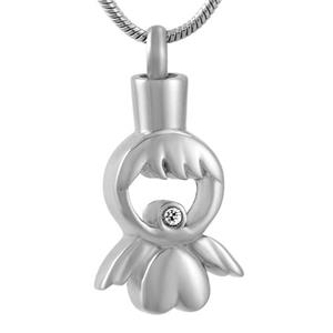 Urnwebshop Assieraad Engel Hart Zirkonia, inclusief Collier