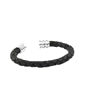 Urnwebshop Lamsleder Armbandje met Zilveren Asruimtes