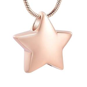 Urnwebshop Assieraad Lief Sterretje Rozegoud, met Slangencollier