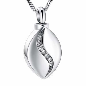 Urnwebshop Assieraad Traan Zirkonia Zilver, inclusief Slangencollier