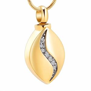 Urnwebshop Assieraad Traan Zirkonia Goud, inclusief Slangencollier