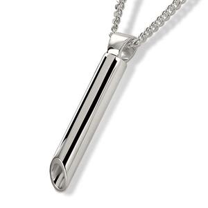 Urnwebshop Slank Buisvormig Assieraad Zilver