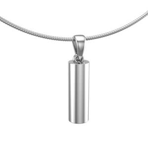 Urnwebshop Ashanger Rond Buisje Zilver
