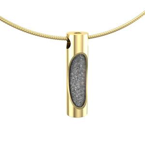 Urnwebshop Buisvormige Gouden Haarlok of Ashanger