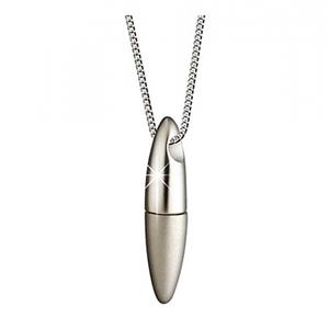 Urnwebshop Zilveren Ovale Eclips Ashanger Glans-Mat