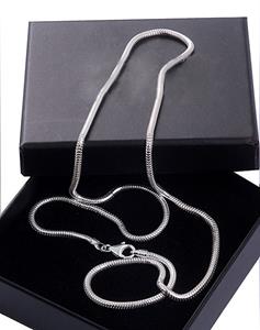 Slangen Collier Large - Zilver