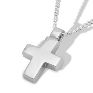 Urnwebshop Zilveren Gedenksieraad Kruis, inclusief Zilveren Collier