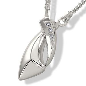 Urnwebshop Zilveren Ashanger Fantasy Vlam inclusief Collier