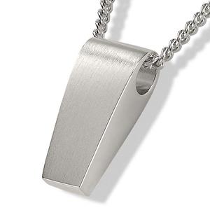 Urnwebshop Zilveren Rechte Ashanger inclusief Collier