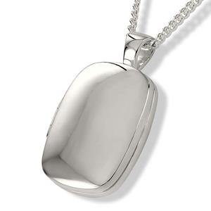 Urnwebshop Zilveren Medaillon voor Foto en As inclusief Collier