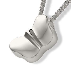 Urnwebshop Zilveren Ashanger Vlinder inclusief Collier