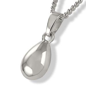Urnwebshop Zilveren Ashanger Traan inclusief Collier