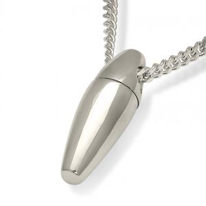 Urnwebshop Zilver Ovaal Buisvormig Assieraad inclusief Collier