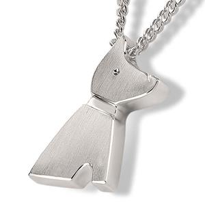 Urnwebshop Zilveren Assieraad Hondje