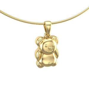 Urnwebshop Gouden Assieraad Teddybeer