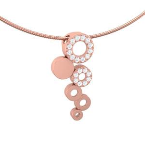 Urnwebshop Rozegouden Ashanger Fantasie Cirkels met 20 Edelsteentjes