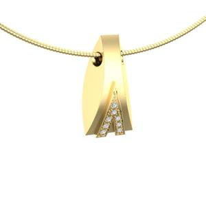 Urnwebshop Gouden Assieraad Fantasy, met 8 Diamantjes