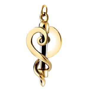 Urnwebshop Gouden Fantasy Haarlok of Ashanger met Buisje