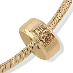 Urnwebshop Gouden Vingerafdruk Memorial Asbead Rond