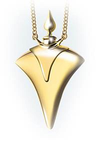 Urnwebshop Gouden Ashanger Harm Bron Design Flesje met Kraag
