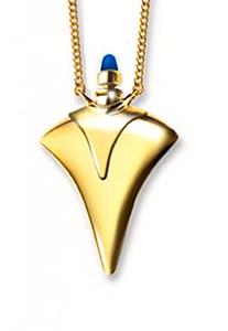 Urnwebshop Gouden Ashanger Harm Bron Design Flesje met Kraag