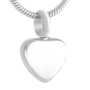 Urnwebshop RVS Ashanger Hartje Zilver, inclusief Collier
