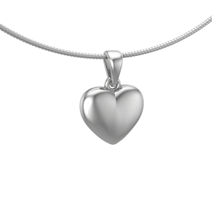 Urnwebshop Ashanger Middenmaat Hartje Zilver