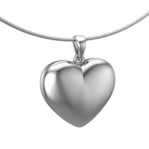 Urnwebshop Ashanger Mooi Hart Zilver