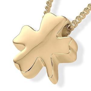 Urnwebshop Gouden Ashanger Klavertje Vier