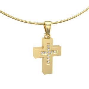 Urnwebshop Ashanger Kruis Goud, met Edelstenen Hart
