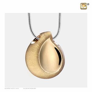 Urnwebshop Ashanger Teardrop Bicolor Verguld Zilver, inclusief Design Slangencollier