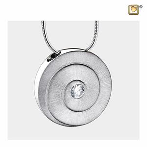 Urnwebshop Ashanger Eternity Bicolor Zilver Zirkonia, inclusief Design Slangencollier