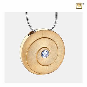 Urnwebshop Ashanger Eternity Bicolor Verguld Zilver Zirkonia, inclusief Slangencollier