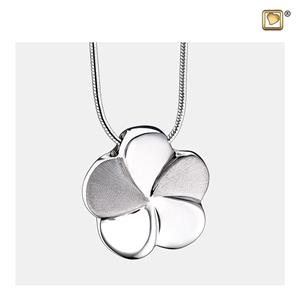 Urnwebshop Ashanger Bloem Bicolor Zilver, inclusief Design Slangencollier