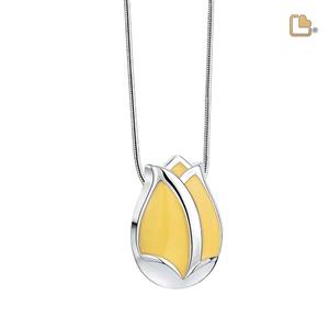 Urnwebshop Ashanger Tulp Geel, inclusief Design Slangencollier