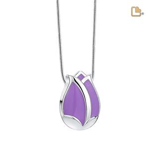 Urnwebshop Ashanger Tulp Paars, inclusief Design Slangencollier