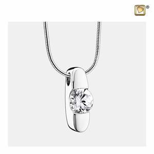 Urnwebshop Ashanger Hope Zilver met Zirkonia, inclusief Design Slangencollier