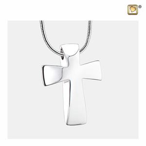 Urnwebshop Zilveren Ashanger Cross, inclusief Design Slangencollier