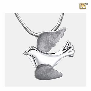 Urnwebshop Ashanger Vliegende Duif Bicolor, inclusief Design Slangencollier