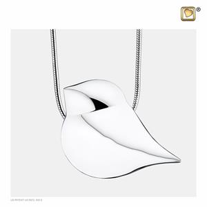 Urnwebshop Ashanger Soul Bird Zilver, inclusief Design Slangencollier