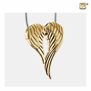 Urnwebshop Ashanger Angelwings Bicolor Zilver, inclusief Design Slangencollier