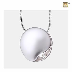 Urnwebshop Ashanger Circle Zirkonia, inclusief Design Slangencollier
