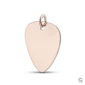 Urnwebshop Witgouden Ashanger Plectrum, Zonder Askamer