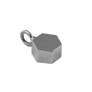 Urnwebshop Zeshoekige Ashanger Zilver