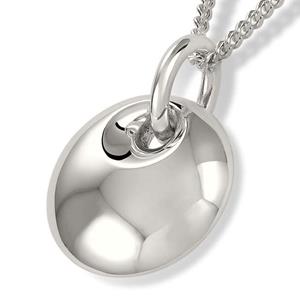 Urnwebshop Ronde Bolle Ashanger Zilver
