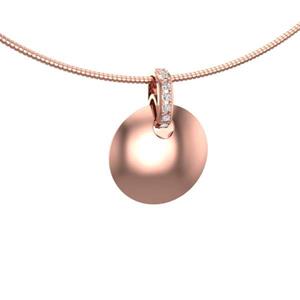 Urnwebshop Rozegouden Ashanger Bol, 8 Edelsteentjes in Hangoog
