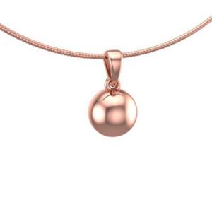 Urnwebshop Rozegouden Ashanger Rond Bolletje