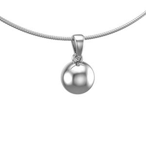 Urnwebshop Zilver Ashanger Rond Bolletje